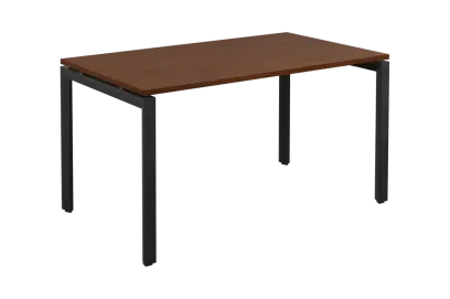 SEK-U - 14 stůl kancelářský, kovová podnož černá, deska 25 mm, široký 1400 mm, ořech královský